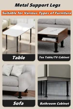 Adjustable Height Furniture Support Legs for Bed Frame, Metal Adjustable Furniture Legs for Bed/Sofa/Cabinet/Couch/Table 5