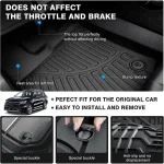 All Weather Floor Mats Cargo Liner for 2021 - 2025 2026 Kia Sorento Hybrid TPE Car Trunk Mat with Backrest Pad PHEV & HEV 3