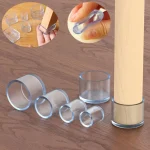 16/18/25/30mm Chair Leg Caps Rubber Feet Protector Pads Non-slip Transparent Table Covers Furniture Leveling Feet Decor 2