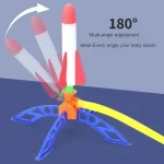 Air Rocket Foot Pump Launcher Outdoor Air Pressing Pedal Soaring Rocket Toy Kids Game suit Jumping Sport Game Kids Toy Gift 3