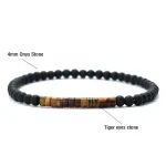New Minimalist 4mm Bead Bracelet Unisex Emperor Onyx Small Stone Braclet Meditation Yoga Strand Braslet Couple Brazalete Pulsera 5