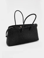 2025 new niche commuting woven hand-held shoulder bag, fashionable and versatile, super large capacity tote bag 6