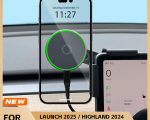 Car Phone Mount Holder with 15W MagSafe Wireless Charger for Tesla Model Y 2026