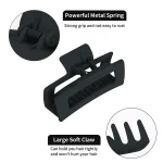 4Pcs/Set Women Girls Claw Clips Coffee Black Hair Claw Nonslip Crab Hairpins Barrette Fashion Hair Accessories Gifts 5