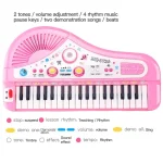 37 Key Electronic Keyboard Piano for Kids with Microphone Musical Instrument Toys Educational Toy Gift for Children Girl Boy 5