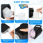 Upgrade Bubble Machine Automatic Bubble Blower with 2 Speed Levels 6