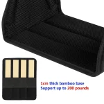 Newest Foot Hammock Foot Rest With Adjustable Strap Foe Airplane,Portable Desk Foot Hammock For Plane Travel Office Working 3