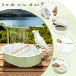 Parrot Automatic Shower Pet Bird Bath Cage Basin USB Electric Circulating Water Bird Bathtub for Lovebird Cockatiel Birds Toy 6