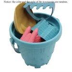 Children's Castle Sand Digging Sets Sand Scoop Summer Toy Beach Toys Sand Box for Kids Outdoor Baby Educational Interactive Gift 3