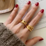 925 Sterling Silver Rings for Women Men Couple Minimalist Handmade Simple Interware Ring Party Jewelry Gift Prevent Allergy 3
