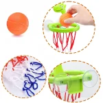 Baby Bath Toy Children Water Play Toys Set Bathroom Bathtub Suction Cup Shooting Basketball Hoop with 3 Balls Bath Toys for Kids 4