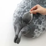 Angry Blob Seal Pillow Chubby 3D Novelty Sea Lion Doll Plush Stuffed Toy Baby Sleeping Throw Pillow Gifts for Kids Girls 6