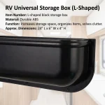 Universal Fit Car Door Handle Storage Box Van Camper Door Panel Tray Cover Auto Accessories 6