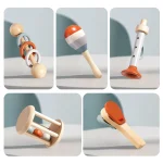 5Pcs Baby Musical Instruments Sensory Rattle Toys Early Educational Baby Musical Toys Montessori Toys Birthday Gifts for Kids 4