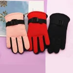 Kids Gloves Waterproof Outdoor Full Finger Thermal Gloves Children Winter Snow Mittens for for 3-13 Years Old Boy Girl 2