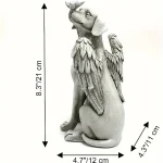 1pc Angel Dog Memorial Statue, Pet Memorial Stone For Dogs, Angel Dog Memorial Gifts, Dog Passing Away Bereavement Gifts, Pets G 6