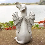 1pc Angel Dog Memorial Statue, Pet Memorial Stone For Dogs, Angel Dog Memorial Gifts, Dog Passing Away Bereavement Gifts, Pets G 3