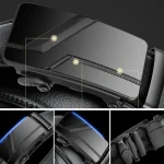 Men's High-Quality Belt 110cm 120cm 130cm Luxury Belt, Black Men's Automatic Buckle Jeans Men's Belt Suit Belt 5