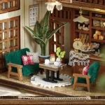 Mini Doll House DIY Small House 3D Puzzle Assembly Building Model Toys Home Bedroom Decoration With Furniture LED Lights Gifts 4
