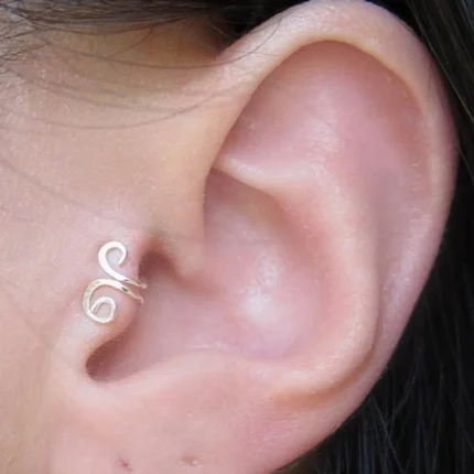 Fashion Totem Clip Earring for Women Without Piercing Cartilage Vintage Ear Cuff Girls Jewerly Gifts