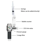 Aquarium CO2 Generator system Kit Stainless Steel CO2 Cylinder Generator System Carbon Dioxide Reactor Kit For Plant Fish 5
