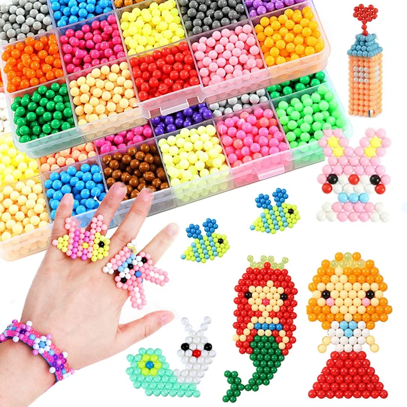 Magical Water Sticky Beads Toy Set DIY Handmade Children Water Spray Magic Crystal Beads Puzzle Craft Kits Kids Educational Toys Magical Water Sticky Beads Toy Set DIY Handmade Children Water Spray Magic Crystal Beads Puzzle Craft Kits Kids Educational Toys