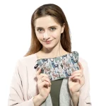 Heat Transfer Makeup Bag Lovely Alpaca Print Cosmetic Bag Small Toiletry Bag for Ladies and Girls Gifts High Quality Pencil Case 3
