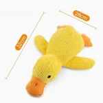 Pet Interactive Companion, Chew-Resistant Chew Dogs Cat Toy Calming Duck Toy for Dog,Soothing Plush Pet Toys with Sound Quack 2