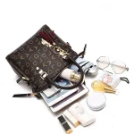 Fashion English Letter Handbag Women PU Leather Tassel Top-handle Bag Luxury Shoulder Bag Large Capacity Lady Tote Design Purse 6
