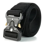 Men's Tactical Belt Heavy-Duty Nylon Belt With Quick-Release Buckle | Adjustable Work Belt For Outdoor Training 2