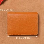 PU leather men's small wallet shorts minimalist women's wallet fashionable ultra-thin credit card bag coin wallet 2