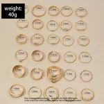 30Pcs Bohemian Geometric Knuckle Rings Set For Women Gold Silver Color Finger Ring Girls Fashion Party Jewelry Accessories 3