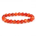 JD Natural Stone Beads Bracelet Amethyst Tiger Eye Crystal Quartz Agate Gem Beads Bangles Women Men Reiki Healling Jewelry Gift 5