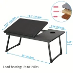 Tray table, notebook computer and writing table, dining table and notebook computer bed support 3