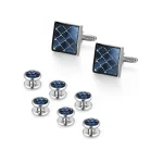 Cufflinks And Studs Set Shirt Studs And Cufflinks For Mens Classic French Shirt Cufflinks Wedding Gifts Men Accessories Tie Clip 5