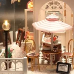 DIY Miniature Dollhouse Kit 3D Puzzle Furniture Assembly Model Doll House Educational Wooden Toys For Children Gifts 4