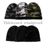 Autumn And Winter New Camouflage Cotton Velvet Hat Warm Stylish And Fleece Cap Pile Cap Outdoor Male Female 6