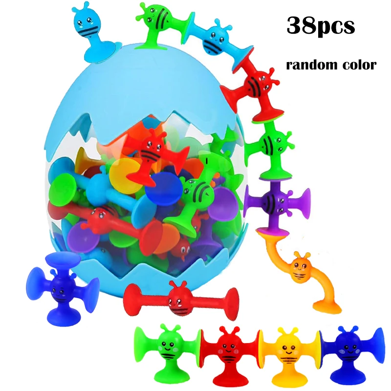 38pcs Bees Suction Cup Toys With Dinosaur Eggshell Storage, Bath Window Travel Toys,Parent-child Interactive Game,Gift for Kids 38pcs Bees Suction Cup Toys With Dinosaur Eggshell Storage, Bath Window Travel Toys,Parent-child Interactive Game,Gift for Kids