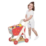 Shopping cart toy baby small trolley children play house fruit cut music kitchen supermarket men and girls Early Education toys 2