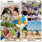 Kids Toys Tank Trolley Bubble Gun Machine Automatically Electric Soap Bubbles Car Outdoor Games Children Toys for Girls Gift 3