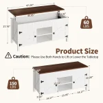 Lift Top Coffee Table with Storage - White Coffee Tables for Living Room 2