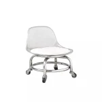 Household Backrest Low Stool with Wheels, Toddler Roller Skating Chair, Stylish Small Chair for Kids' Use Kids’ Rolling 6