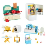 1:12 Miniature Furniture Forest Family Kitchen Toy Dining Table Dollhouse Accessories Bathroom Pretend Play For Girl Gifts Toys 5
