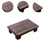 Wood Low Tea Table Coffee Table Tatami Table For Balcony Living Room Sitting On The Floor Compact Window Sill Table 5