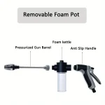 High-Pressure Car Washing Water Gun, External Cleaning Of RV, Foam Kettle Cleaning, Garden Water Hose Nozzle, Garden Shower, 2