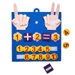 Toddler Montessori Toys Felt Finger Numbers Math Toy Children Counting Early Education Learning Game For Kids Intelligence 4
