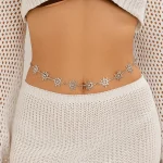 Bohemian Vortex Sun Waist Chain for Women Body Chain Layered Vintage Ethnic Style Totem Chain Belt Simple Decoration Accessories 5