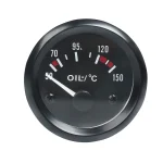 Vehicle Meter 12V Automobile Car Gauge 2" 52mm Water Temp Oil Temp Oil Press Fuel Volts Oil press kg Ammeter Gauge Black Shell 4