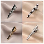 7/8 PCS Tie Clips Set With Gift Box Wedding Guest Gift Luxury Men's Jewelry Business Man Shirt Cufflinks Gift For Husband 4
