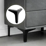 4pcs Modern furniture legs metal gold Black Iron Sofa Feet for Table Bed Chair Desk Dresser Cabinet support Furniture Hardware 3